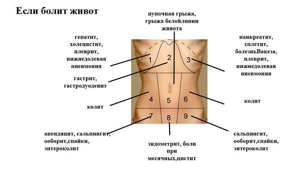 локализация болей