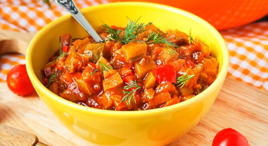 курица с овощами