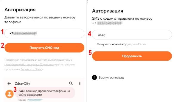 здравсити личный кабинет