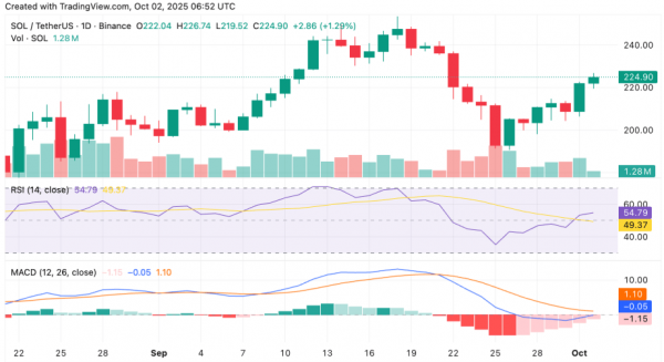 
                    Цена Solana поднялась выше $200 на фоне ажиотажа вокруг ETF. Продолжится ли ралли?                